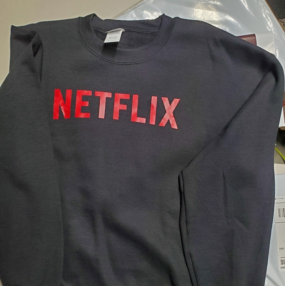 New crew neck Netflix chill Large UNISEX